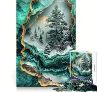 Puzzle Kintsugi de 1000 pièces représentant Un Paysage enneigé Serein idéal pour Les Adolescents Un Jeu intellectuel Un Moment de Partage en Famille Une découpe de qualité et Un Cadeau Unique