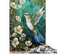 Puzzle Kintsugi de 1000 pièces sur Le thème des colibris, en Bois, Jeu éducatif pour Adultes, 1000 pièces (75 x 50 cm)