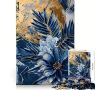 Puzzle Kintsugi Floral en Porcelaine de 1000 pièces pour Adultes Jeu de réflexion et de Loisirs créatifs Découpe Fine pour Les vœux du Père Noël (38x26cm)