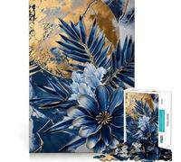 Puzzle Kintsugi Floral en Porcelaine pour Adultes, 1000 pièces, Casse-tête Relaxant, Motif à Assembler, Cadeau de Noël (50x75cm)