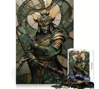 Puzzle Kintsugi Guerrier Samouraï 1000 Pièces pour Adultes Détente et Soulagement du Stress Décoration Murale aux Bords Précis (38x26cm)