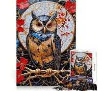 Puzzle Kintsugi Hibou 1000 Pièces pour Adolescents Développe la Réflexion, Joie en Famille, Bordure Parfaite, Cadeau Souvenir (50x75cm)