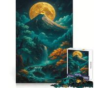 Puzzle Kintsugi Paysage de Montagne 1000 Pièces pour Adultes Jeu de Concentration et de Réflexion Loisirs à Domicile Bordure Fine Cadeau de Noël (38x52cm)
