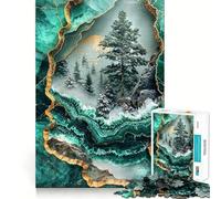 Puzzle Kintsugi Paysage enneigé Serein 1000 pièces pour Adolescents, Jeu de logique mentale, évasion Calme, œuvre d'art aux Bords Fins, à Collectionner (38x52cm)