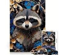 Puzzle Kintsugi Raton Laveur 1000 Pièces pour Adultes Jeu de Réflexion Image Douce et Relaxante Assembler Joli Cadeau (38x52cm)