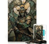 Puzzle Kintsugi Samouraï Guerrier 1000 Pièces pour Adolescents Jeu de Logique Solide et Amusant Découpe de Précision (38x52cm)