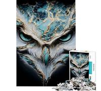Puzzle Kintsugi Yeux de Hibou 1000 Pièces pour Adolescents et Adultes Jeu de Relaxation Assemblage de Motifs activités ludiques à Faire à la Maison (Dimensions 38x52cm)