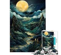 Puzzle Kintsungi Montagnes 1000 pièces pour Adolescents Stimule Le Cerveau Jeu Familial Difficile Convient aux Personnes de 14 Ans et Plus (38x26cm)