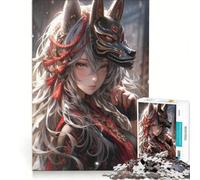 Puzzle Kitsune Fury de 1000 pièces pour Adultes Jeu de réflexion Difficile Cadeau Original pour Un Anniversaire ou Noël 38x52cm