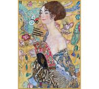 Puzzle - klimt - dame a l'eventail