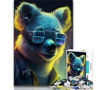 Puzzle Koala 1000 pièces pour Adolescents, Jouet éducatif Anti-Stress, idéal comme Cadeau, 75x50cm