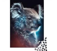 Puzzle Koala Animal Art, Jeu éducatif, Puzzle en Carton de qualité supérieure pour Adultes et Enfants, Cadeau de Noël, 1000 pièces (38 x 26 cm)