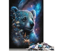 Puzzle Koala Animal de l'espace, Puzzle rectangulaire en Carton 100% recyclé, pour Adultes, Cadeaux d'halloween, 1000 pièces (75 x 50 cm)