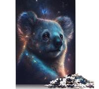 Puzzle Koala Animal Galaxie Jouets de Décompression Puzzle en Carton 100% Recyclé pour Adultes Ados Cadeaux d'halloween 1000 pièces (75x50 cm)