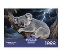 Puzzle Koala avec 1000 Pièces pour Adultes,Forêt sous Orage Un Jeu De Dexérité Très Difficile Puzzle Éducatif Aux Défis 70x50cm/1000pcs