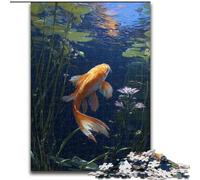 Puzzle Koi doré 1000 pièces pour Adultes et Adolescents, Jeux éducatifs, décoration d'intérieur, à Offrir en Cadeau à Toute la Famille (50x75cm)