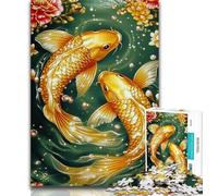 Puzzle Koi doré 1000 pièces pour Adultes, Jouet éducatif et décompressant (50x75cm)
