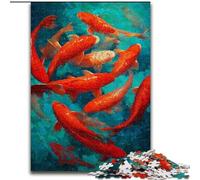 Puzzle Koi pour Adultes et Adolescents, Jeu Stimulant, idéal comme Cadeau pour Toute la Famille (26x38cm)