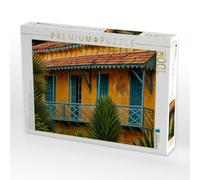 Puzzle · Koloniale Architektur Auf Gorée - Historisches Haus im Senegal | Historische Kolonialarchitektur auf Gorée · Farbenfrohe Fassade… · 1000 pièces · Format assemblé 64 × 48 cm · CALVENDO Puzzle