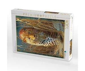 Puzzle · Kraftvolle Tierportraits | Ein schleichender Leopard · 1000 pièces · Format assemblé 64 × 48 cm · CALVENDO Puzzle