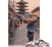 Puzzle Kyoto, Jouets de décompression, Puzzle en Carton 100% recyclé pour Adultes, Cadeaux de Noël, 1 000 pièces (38 x 26 cm)