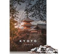 Puzzle Kyoto Kiomizu Dera, Jouet de détente, Puzzle en Carton de qualité supérieure pour Adultes et Enfants, Cadeaux de Noël, 1 000 pièces (38 x 26 cm)