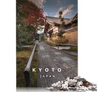 Puzzle Kyoto Silencieux, Puzzle rectangulaire en Carton 100% recyclé, de qualité supérieure, pour Femmes et Hommes, Cadeau de Noël Unique, 1 000 pièces (75 x 50 cm)