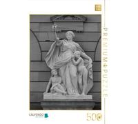 Puzzle · La Balance de la Justice Devant Le Palais de Justice d'Ulm | Villes allemandes en noir et blanc · 500 pièces · Format assemblé 48 × 36 cm · CALVENDO Puzzle