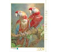 Puzzle · La beauté des Oiseaux - Illustrations | Deux perroquets · 2000 pièces · Format assemblé 90 × 67 cm · CALVENDO Puzzle