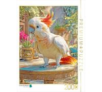Puzzle · La beauté des Oiseaux - Illustrations | Un cacatoès sur une table de jardin · 2000 pièces · Format assemblé 90 × 67 cm · CALVENDO Puzzle