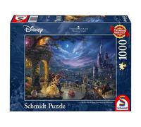 Schmidt-Spiele Puzzle Thomas Kinkade – Disney La Belle et la Bête 1000 pièces 12+