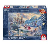 Schmidt-Spiele Thomas Kinkade Studios : Disney – La Belle et la Bête, Soirée d'hiver enchantée
