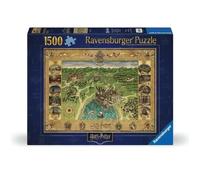Ravensburger – Puzzle adulte 1500 pièces La Carte de Poudlard (80×60 cm) Harry Potter