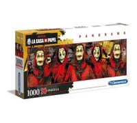 Clementoni - 39545 - Puzzle panoramique - La CASA de Papel/Money Heist - 1000 pièces - Puzzle Netflix - Puzzle Adulte - fabriqué en Italie