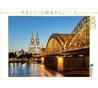 Puzzle · La cathédrale de Cologne et Le Pont Hohenzollern | 1000 pièces · Format assemblé 64 × 48 cm · CALVENDO Puzzle