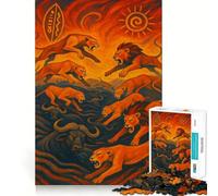 Puzzle La Chasse aux Ombres pour Adolescents, 1000 pièces, stimule la mémoire, Passe-Temps, Bords Nets, Joli Cadeau 50x75cm