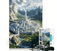 Puzzle La Cité Cachée pour Adultes, 1000 pièces, Jeu Stimulant pour Le Cerveau, Divertissement Silencieux, découpe précise, décoration Murale 38x26cm