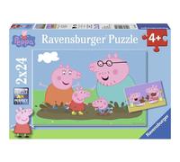 Puzzle la famille peppa pig 2x24 pcs