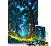 Puzzle La Forêt Électrique pour Adolescents 1000 pièces, Jeu de logique et de réflexion, Calme et Amusant, Bords Lisses, Cadeau d'anniversaire 38x26cm