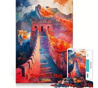 Puzzle La Grande Muraille de Chine pour Adolescents, 1000 pièces, activité stimulante pour la mémoire à la Maison, Motif à Assembler, 38x52cm