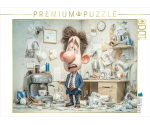 Puzzle · La Machine à café est cassée - n'en Parlez Pas, Je suis en deuil | 1000 pièces · Format assemblé 64 × 48 cm · CALVENDO Puzzle