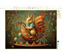 Puzzle · La Magie du Cirque avec Fantaisie | É uil sur une balançoire fantaisie · 1000 pièces · Format assemblé 64 × 48 cm · CALVENDO Puzzle