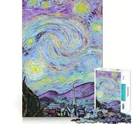 Puzzle La Nuit étoilée de Van Gogh, 1000 pièces, Puzzle Difficile pour Adultes, Jeu Intelligent et Amusant, découpe précise, Cadeau Artistique 38x26cm