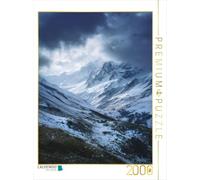 Puzzle · Là où Le cœur et l'horizon se rencontrent, l'amour Silencieux des | Alpes s'éveille · 2000 pièces · Format assemblé 90 × 67 cm · CALVENDO Puzzle