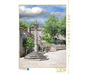 Puzzle · La Place du Village avec Son pilori, ce Poteau de la honte datant | d'autrefois, le « pelourinho · Sortelha est située dans la… · 1000 pièces · Format assemblé 64 × 48 cm · CALVENDO Puzzle