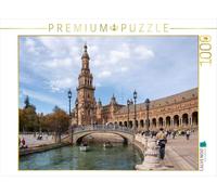 Puzzle · La Plaza de España et Son Canal | Place historique de Séville · 1000 pièces · Format assemblé 64 × 48 cm · CALVENDO Puzzle