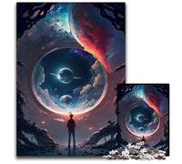 Puzzle La Porte de l'Inconnu 1000 pièces, Casse-tête Stimulant et décoration d'intérieur, pour Les fêtes 50x75cm/19,68x29,52 Pouces