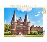 Puzzle · La Porte Holstentor à Lübeck | Une illustration tirée du calendrier « Lübeck, perle de la… · 1000 pièces · Format assemblé 64 × 48 cm · CALVENDO Puzzle