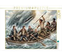 Puzzle · La première Chasse à la Baleine met en évidence Ses Dangers | Moby Dick · La chasse à la baleine blanche · 2000 pièces · Format assemblé 90 × 67 cm · CALVENDO Puzzle