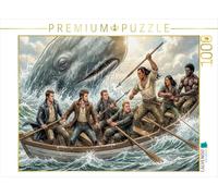 Puzzle · La première Chasse à la Baleine met en évidence Ses Dangers | Moby Dick · La chasse à la baleine blanche · 1000 pièces · Format assemblé 64 × 48 cm · CALVENDO Puzzle